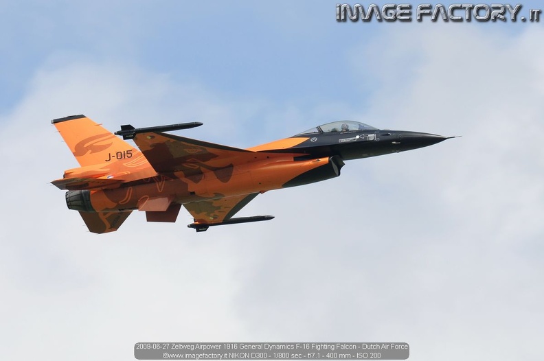 2009-06-27 Zeltweg Airpower 1916 General Dynamics F-16 Fighting Falcon - Dutch Air Force.jpg
